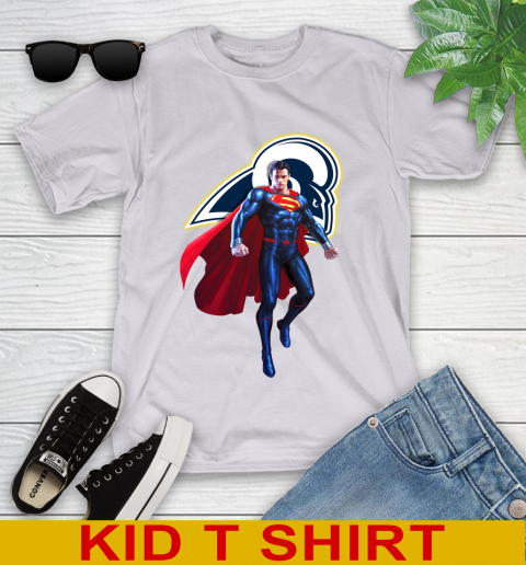NFL Superman DC Sports Football Los Angeles Rams Youth T-Shirt 5