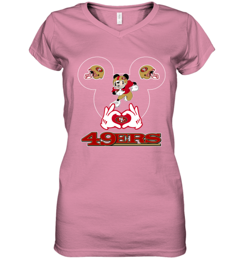 San Francisco 49ers Showtime Premium Juniors V Neck T Shirt in