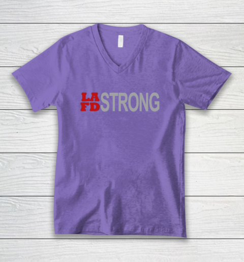 LAFD Strong V-Neck T-Shirt 9