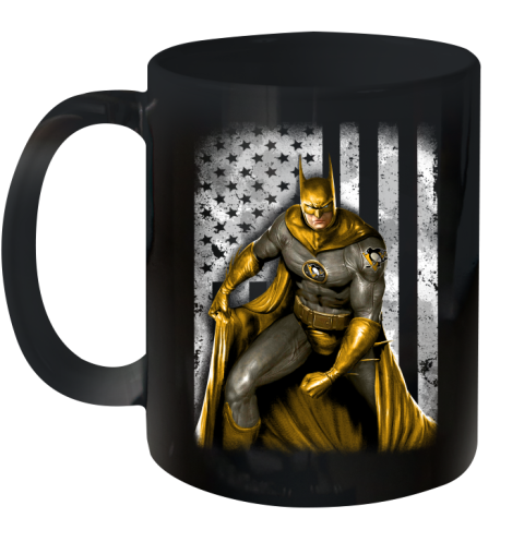 Pittsburgh Penguins NHL Hockey Batman DC American Flag Shirt Ceramic Mug 11oz