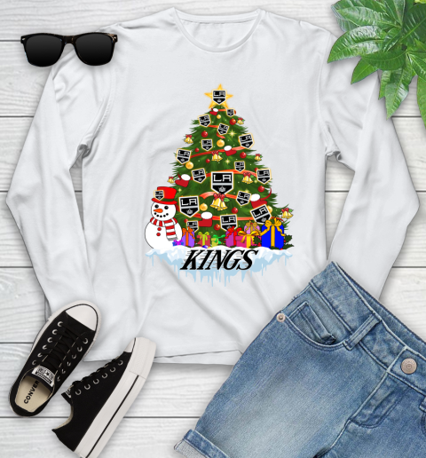Los Angeles Kings Merry Christmas NHL Hockey Sports Youth Long Sleeve