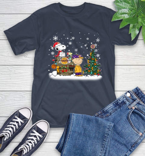 Los Angeles Lakers NBA Basketball Christmas The Peanuts Movie Snoopy Championship T-Shirt 3
