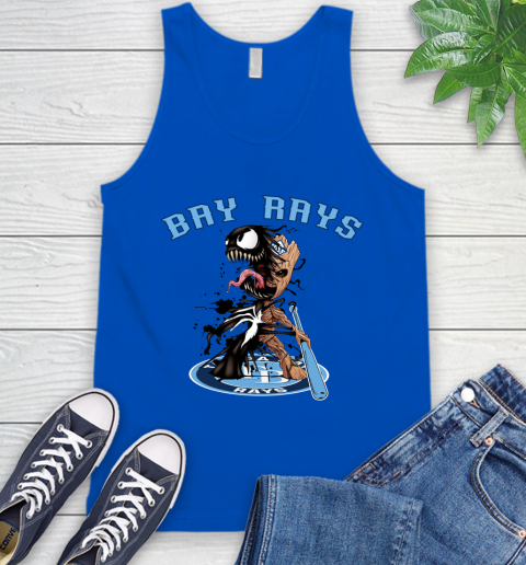 MLB Tampa Bay Rays Baseball Venom Groot Guardians Of The Galaxy Tank Top 5