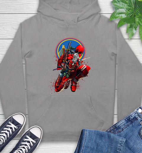 NBA Deadpool Marvel Comics Sports Basketball Golden State Warriors Hoodie 6