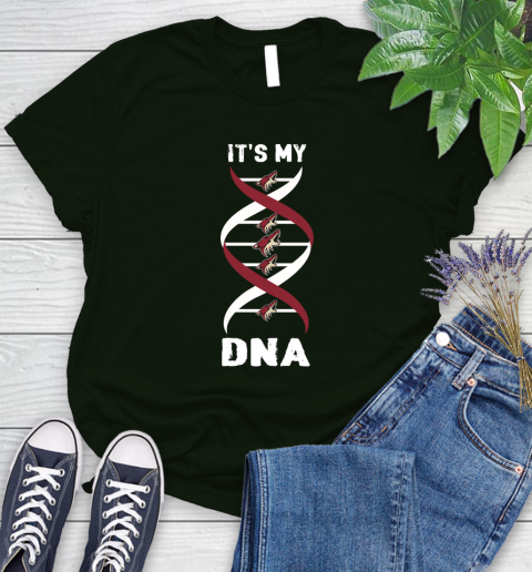 Arizona Coyotes NHL Hockey It's My DNA Sports Women's T-Shirt 6
