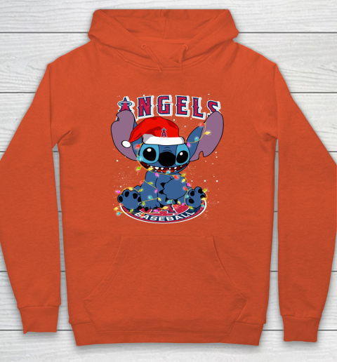 Los Angeles Angels MLB noel stitch Baseball Christmas Hoodie 3