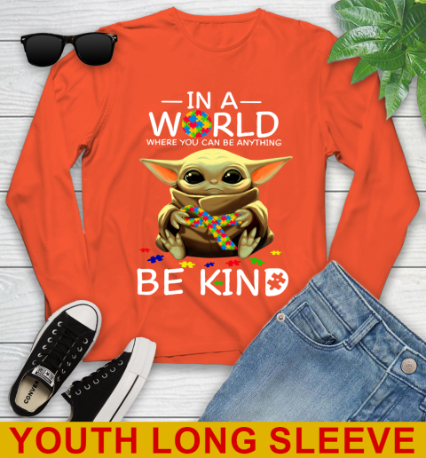 In The World Where You Can Be Anything Be Kind Autism Baby Yoda Shirts 119