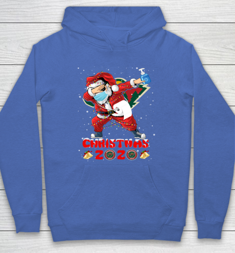Minnesota Wild Funny Santa Claus Dabbing Christmas 2020 NHL Hoodie 6
