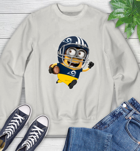 NFL Los Angeles Rams Minions Disney Football Sports Sweatshirt 12