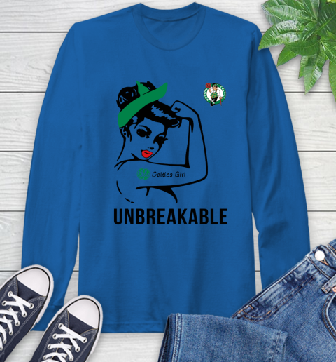 NBA Boston Celtics Girl Unbreakable Basketball Sports Long Sleeve T-Shirt 7