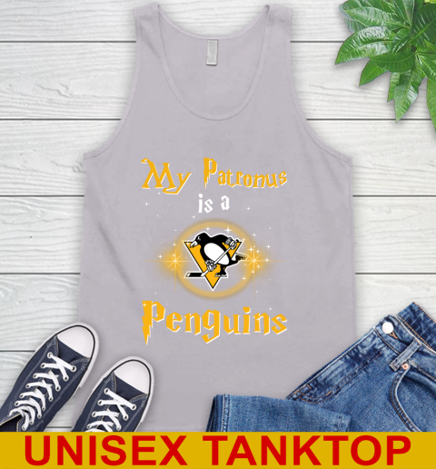 NHL Hockey Harry Potter My Patronus Is A Pittsburgh Penguins Tank Top 3