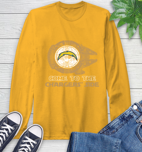 NFL Come To The Los Angeles Chargers Star Wars Football Sports Long Sleeve T-Shirt 2