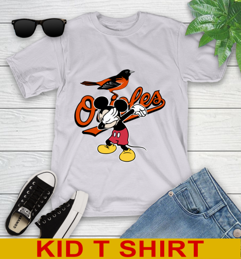 Baltimore Orioles MLB Baseball Dabbing Mickey Disney Sports Youth T-Shirt 6 Baltimore Orioles MLB Baseball Dabbing Mickey Disney Sports Youth T-Shirt - Image 6