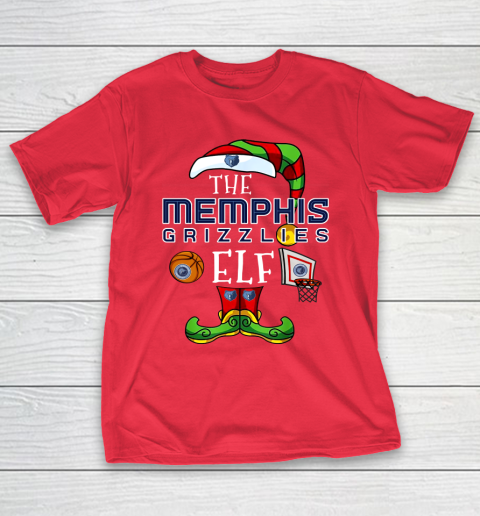 Memphis Grizzlies Christmas ELF Funny NBA T-Shirt 9