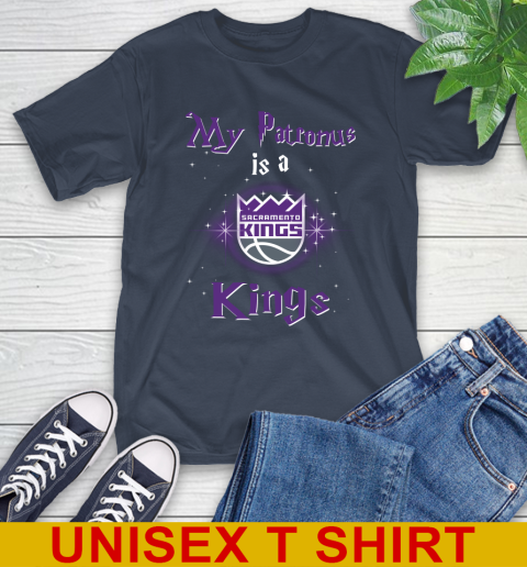 NBA Basketball Harry Potter My Patronus Is A Sacramento Kings T-Shirt 3