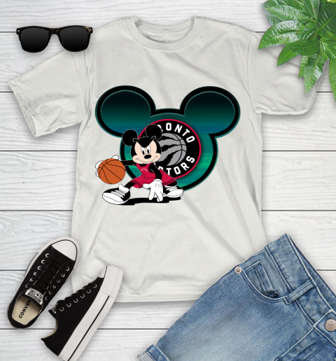 NBA Toronto Raptors Mickey Mouse Disney Basketball Youth T Shirt