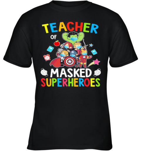 Eacher Masked Superheroes Marvel Youth T-Shirt