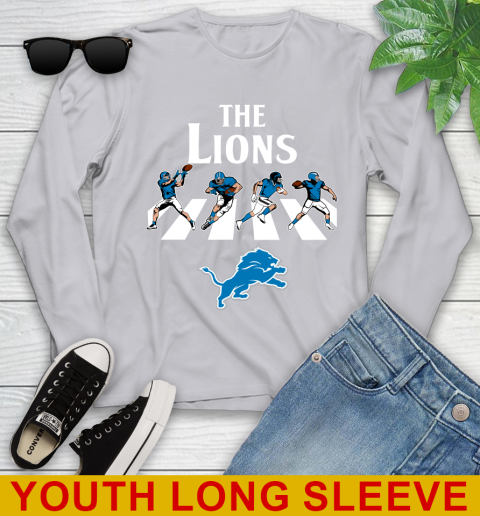NFL Football Detroit Lions The Beatles Rock Band Shirt Youth Long Sleeve 5