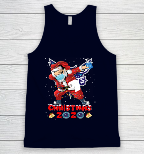 Charlotte Hornets Funny Santa Claus Dabbing Christmas 2020 NBA Tank Top 2