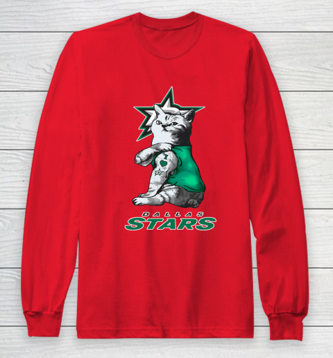 NHL My Cat Loves Dallas Stars Hockey Long Sleeve T-Shirt 7