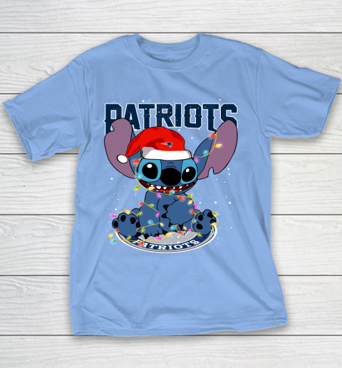 New England Patriots NFL Football noel stitch Christmas Youth T-Shirt 7