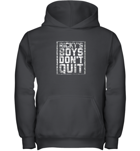 RICKYS BOYS DONT QUIT Distressed Baseball Youth Hoodie