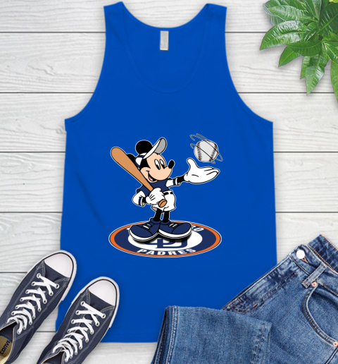 MLB Baseball San Diego Padres Cheerful Mickey Disney Shirt Tank Top 5