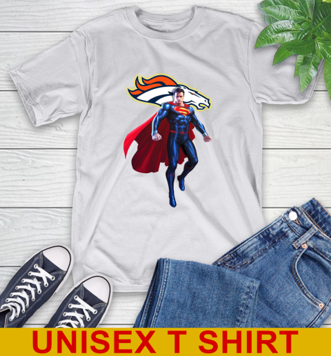 NFL Superman DC Sports Football Denver Broncos T-Shirt 12