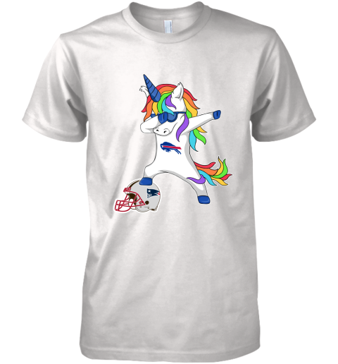 Football Dabbing Unicorn Steps On Helmet Buffalo Bills Premium Men's T-Shirt