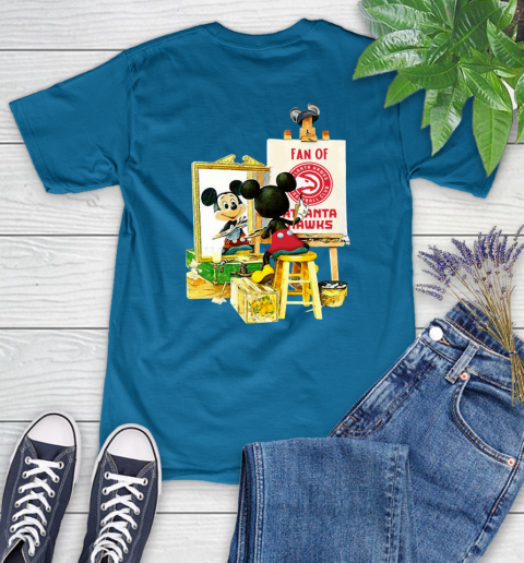 NBA Basketball Atlanta Hawks Mickey Drawing Shirt 89