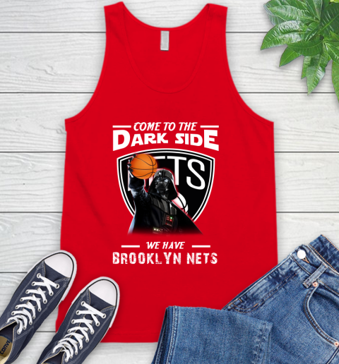 NBA Come To The Dark Side We Have Brooklyn Nets Star Wars Darth Vader Basketball Tank Top 5