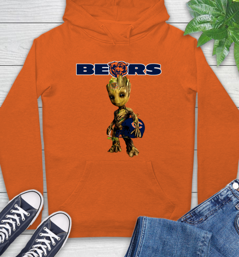 Chicago Bears NFL Football Groot Marvel Guardians Of The Galaxy Hoodie 5