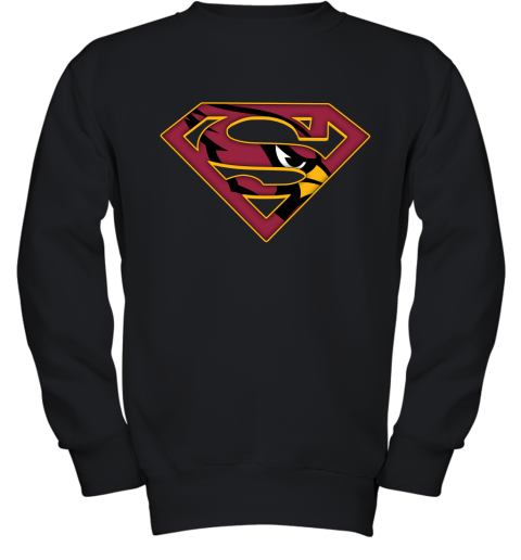 We Are Undefeatable The Arizona Cardinals x Superman NFL Youth Sweatshirt
