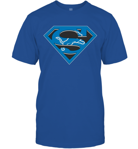 Custom Detroit Lions Men's Name & Number Logo T-Shirt - Ash