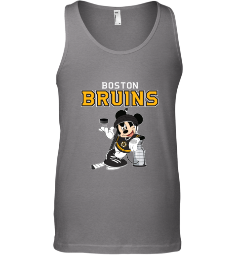 Mickey Boston Bruins With The Stanley Cup Hockey NHL Tank Top