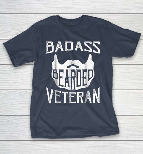 Grandpa Funny Gift Apparel  Badass Bearded Uncle Grandpa Dad Veterans Day T-Shirt 13