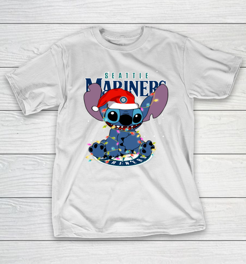 Seattle Mariners MLB noel stitch Baseball Christmas T-Shirt