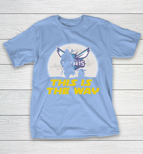 Charlotte Hornets NBA Basketball Star Wars Yoda And Mandalorian This Is The Way T-Shirt 10