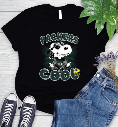 NFL Football Green Bay Packers Cool Snoopy Shirt Women's T-Shirt
