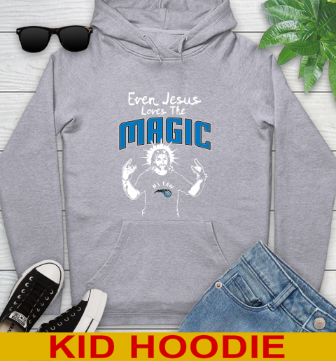 Orlando Magic NBA Basketball Even Jesus Loves The Magic Shirt Youth Hoodie 6