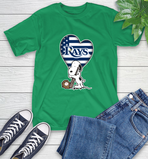 Tampa Bay Rays MLB Baseball The Peanuts Movie Adorable Snoopy T-Shirt 7