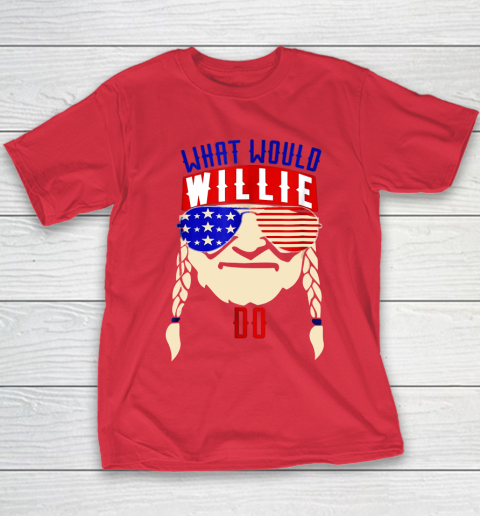Willie Nelson shirt What would Willie do Youth T-Shirt 7