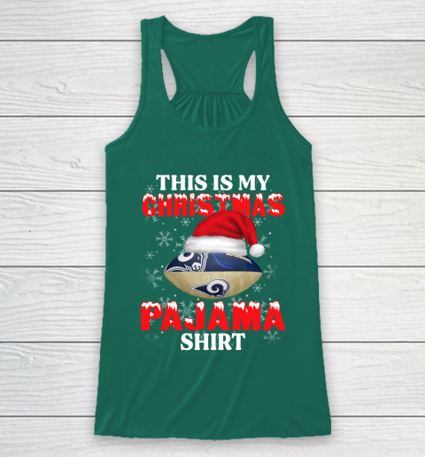 Los Angeles Rams This Is My Christmas Pajama Shirt NFL Racerback Tank 5