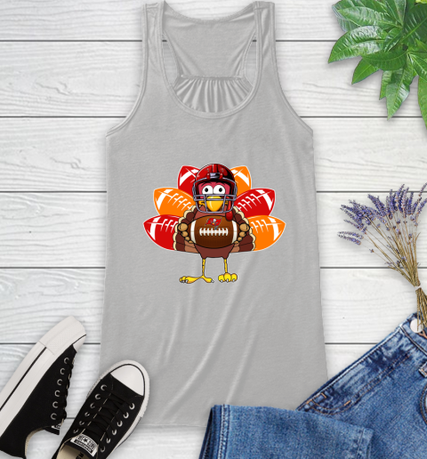 Tampa Bay Buccaneers Turkey Thanksgiving Day Racerback Tank
