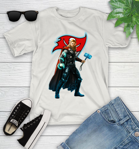 NFL Thor Avengers Endgame Football Tampa Bay Buccaneers Youth T-Shirt 12
