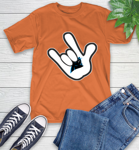 Carolina Panthers NFL Football Mickey Rock Hand Disney T-Shirt 5