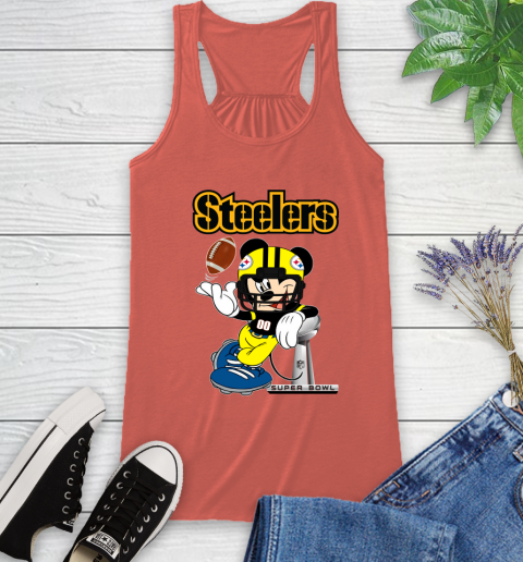 NFL Pittsburgh Steelers Mickey Mouse Disney Super Bowl Football T Shirt Racerback Tank 4