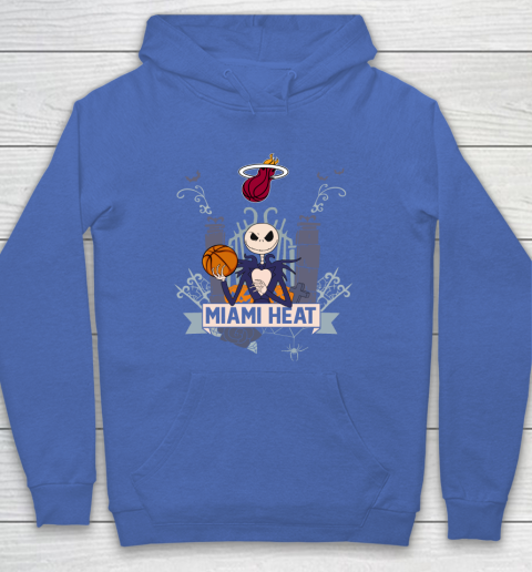 NBA Miami Heat Basketball Jack Skellington Halloween Hoodie 6