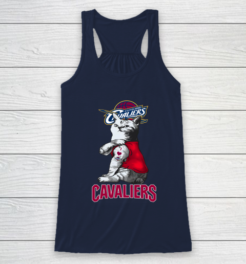 NBA Basketball My Cat Loves Cleveland Cavaliers Racerback Tank 8
