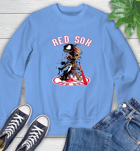 MLB Boston Red Sox Baseball Venom Groot Guardians Of The Galaxy Sweatshirt 11